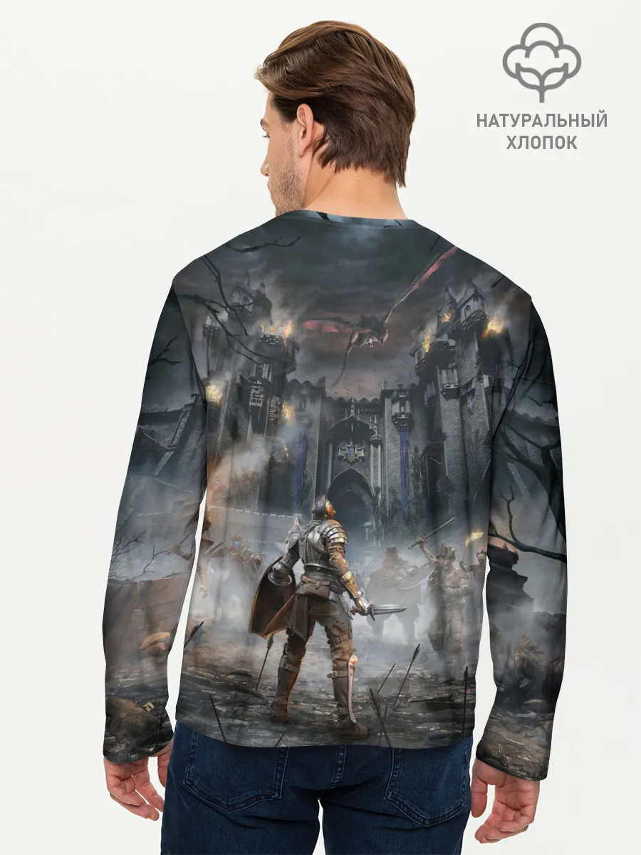 Мужской лонгслив базовый / Demons Souls