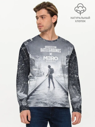 Мужской лонгслив базовый / PUBG x METRO Exodus
