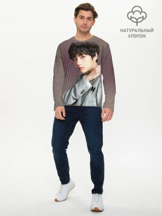 Мужской лонгслив базовый / BTS. Ким Тэ Хён