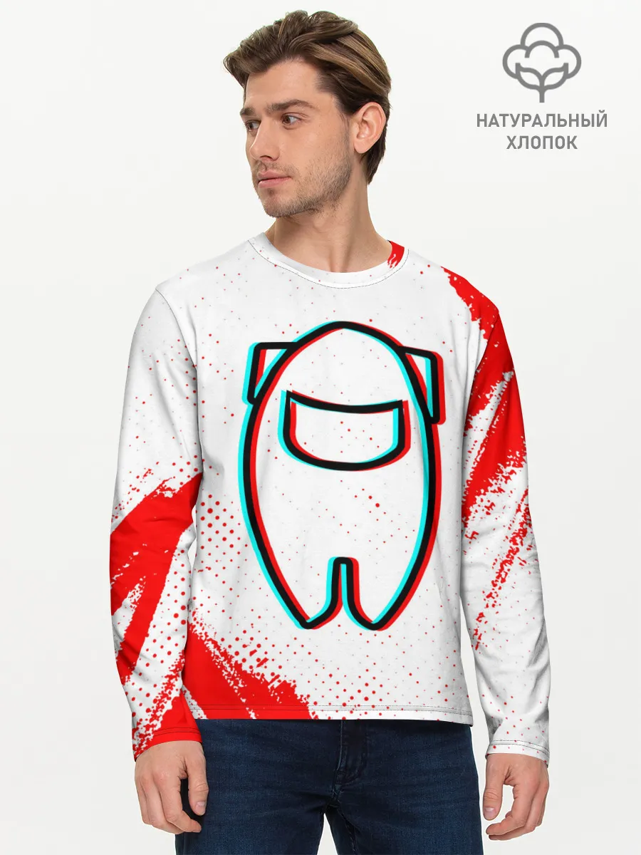 Мужской лонгслив базовый / AMONG US / АМОНГ АС