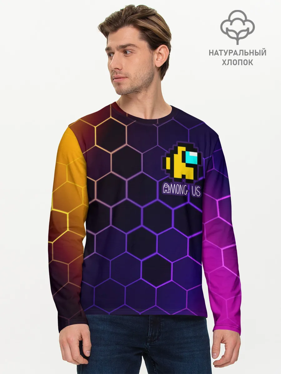 Мужской лонгслив базовый / AMONG US / АМОНГ АС