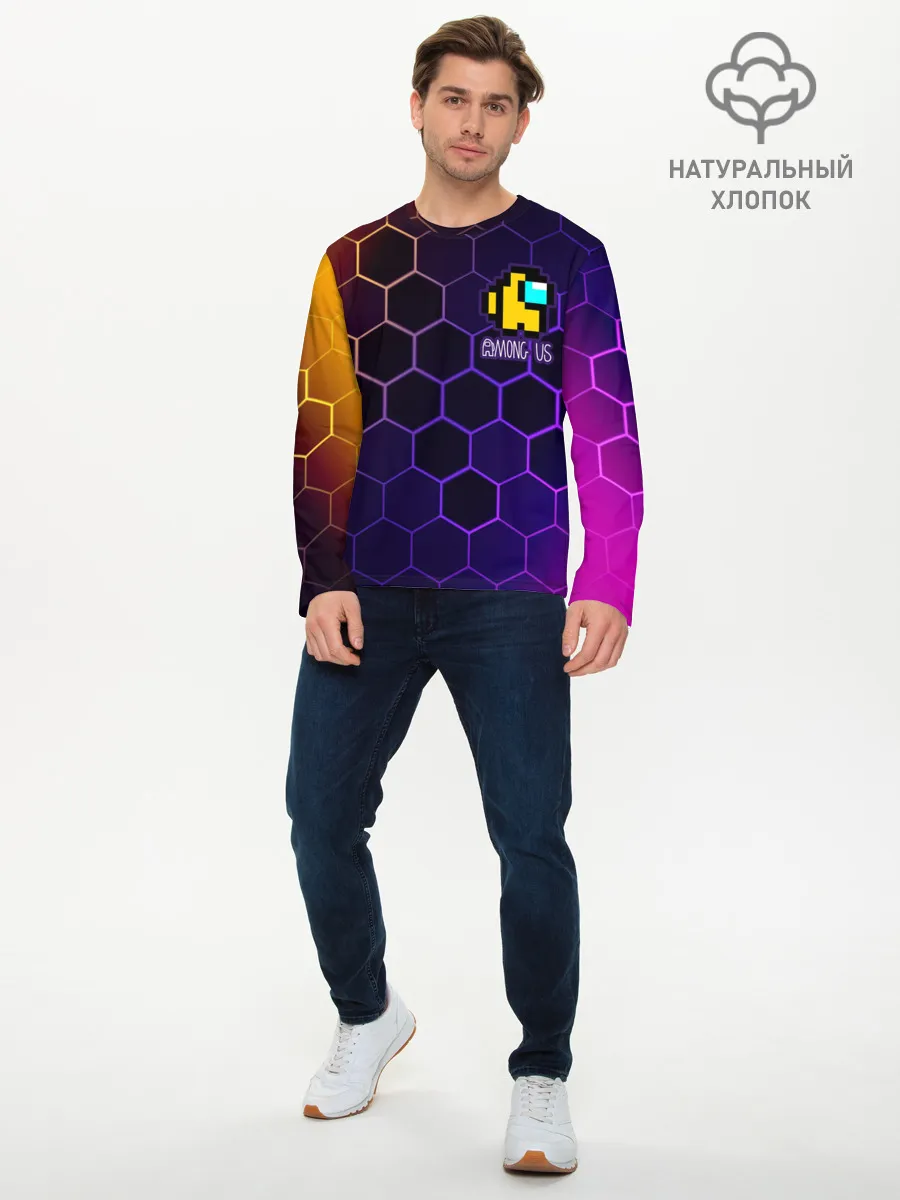Мужской лонгслив базовый / AMONG US / АМОНГ АС