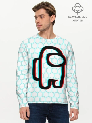 Мужской лонгслив базовый / AMONG US / АМОНГ АС