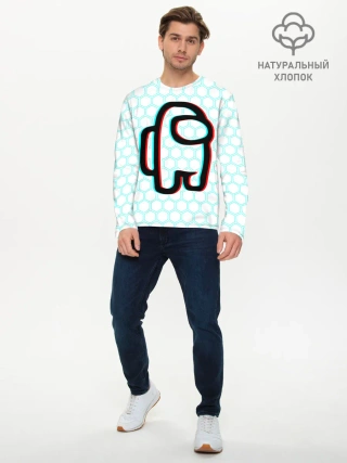 Мужской лонгслив базовый / AMONG US / АМОНГ АС