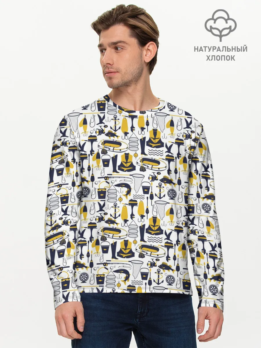 Мужской лонгслив базовый / Мечта рыболова