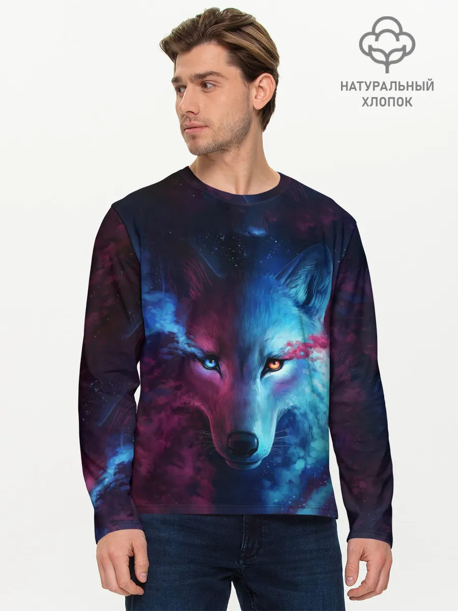 Мужской лонгслив базовый / ЗВЕЗДНЫЙ ВОЛК