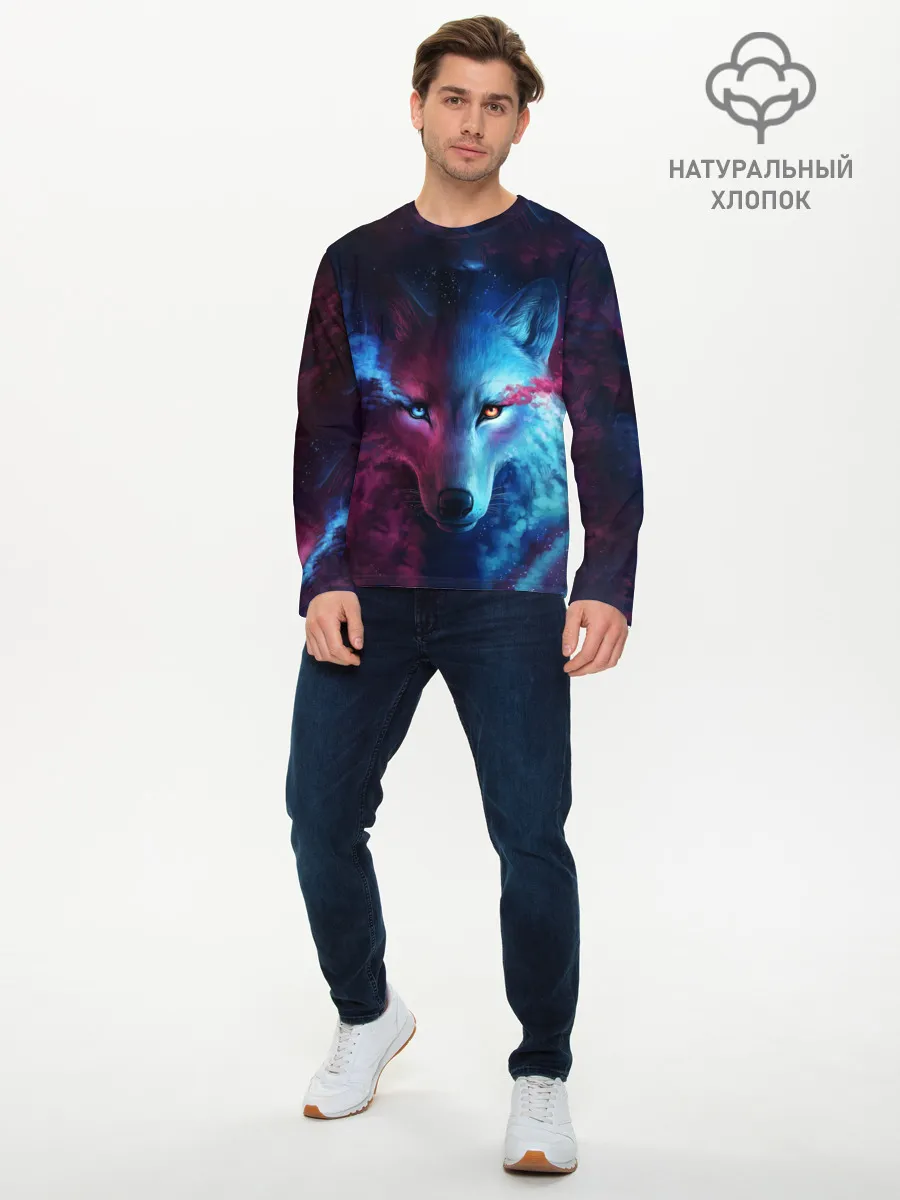 Мужской лонгслив базовый / ЗВЕЗДНЫЙ ВОЛК