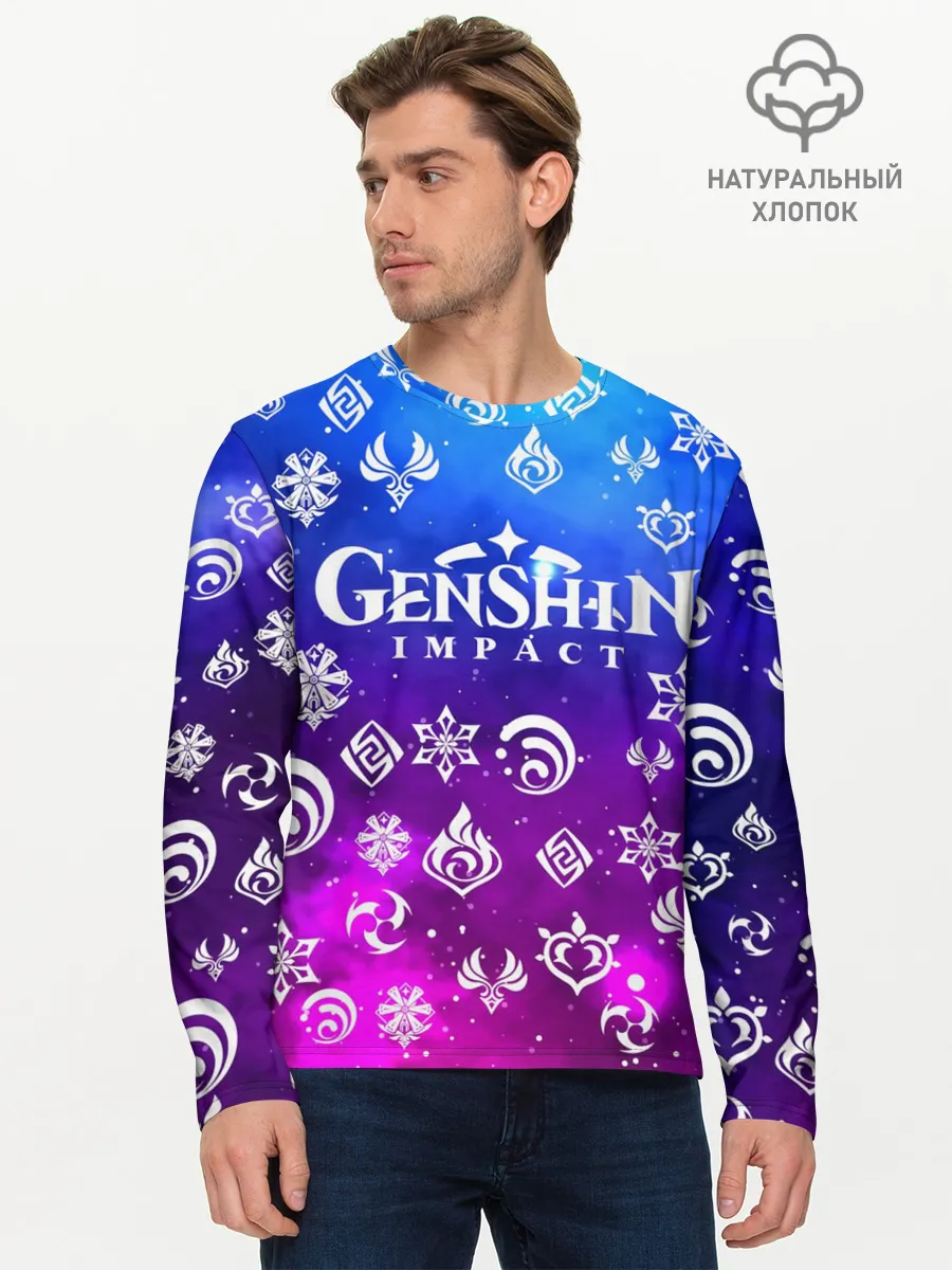 Мужской лонгслив базовый / GENSHIN IMPACT