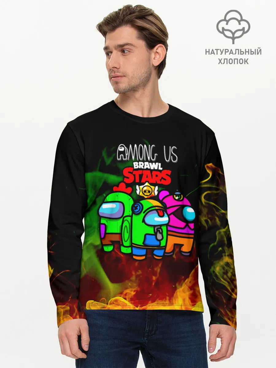 Мужской лонгслив базовый / Among Us