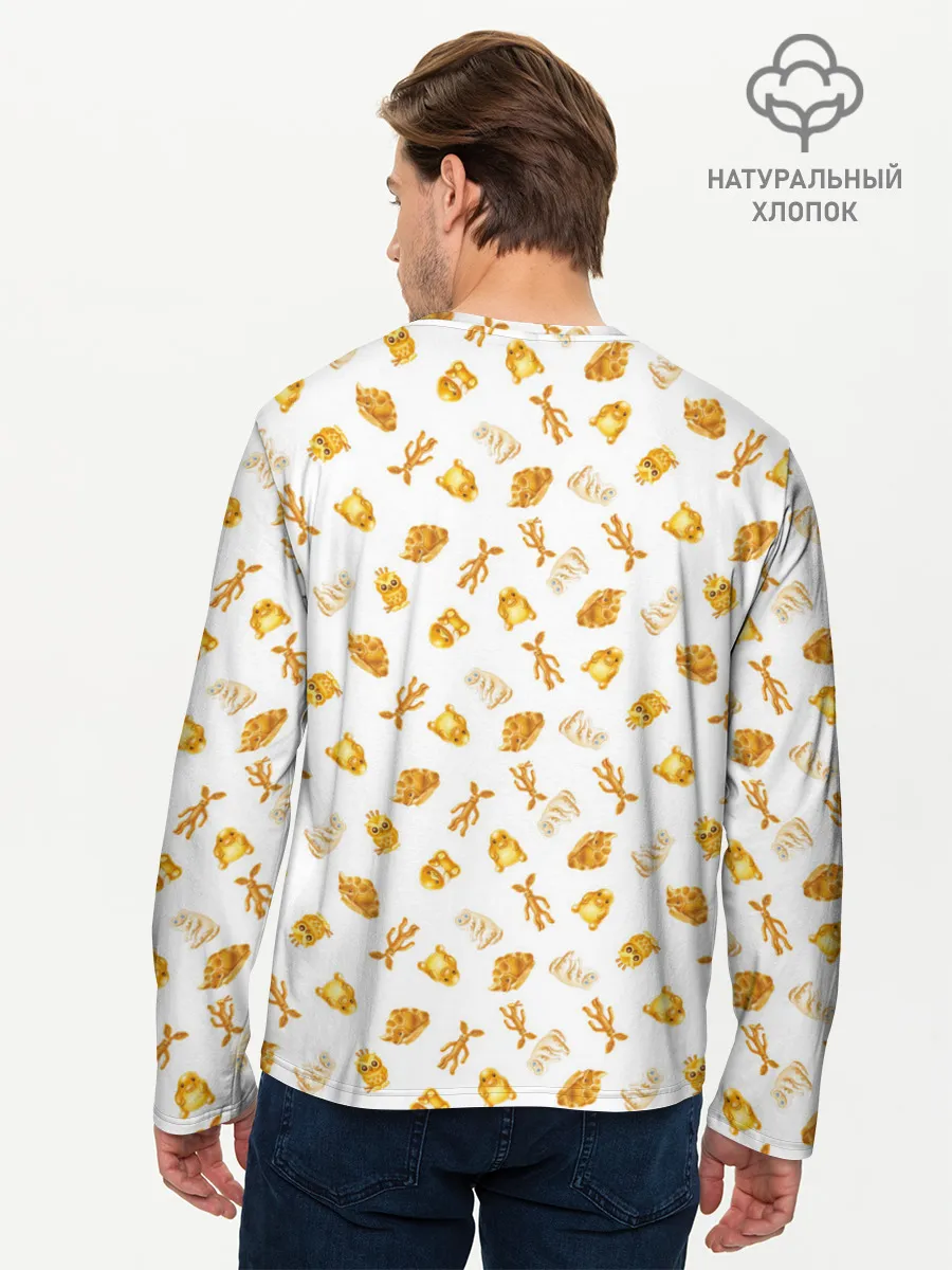 Мужской лонгслив базовый / Baby Niffler Sticker