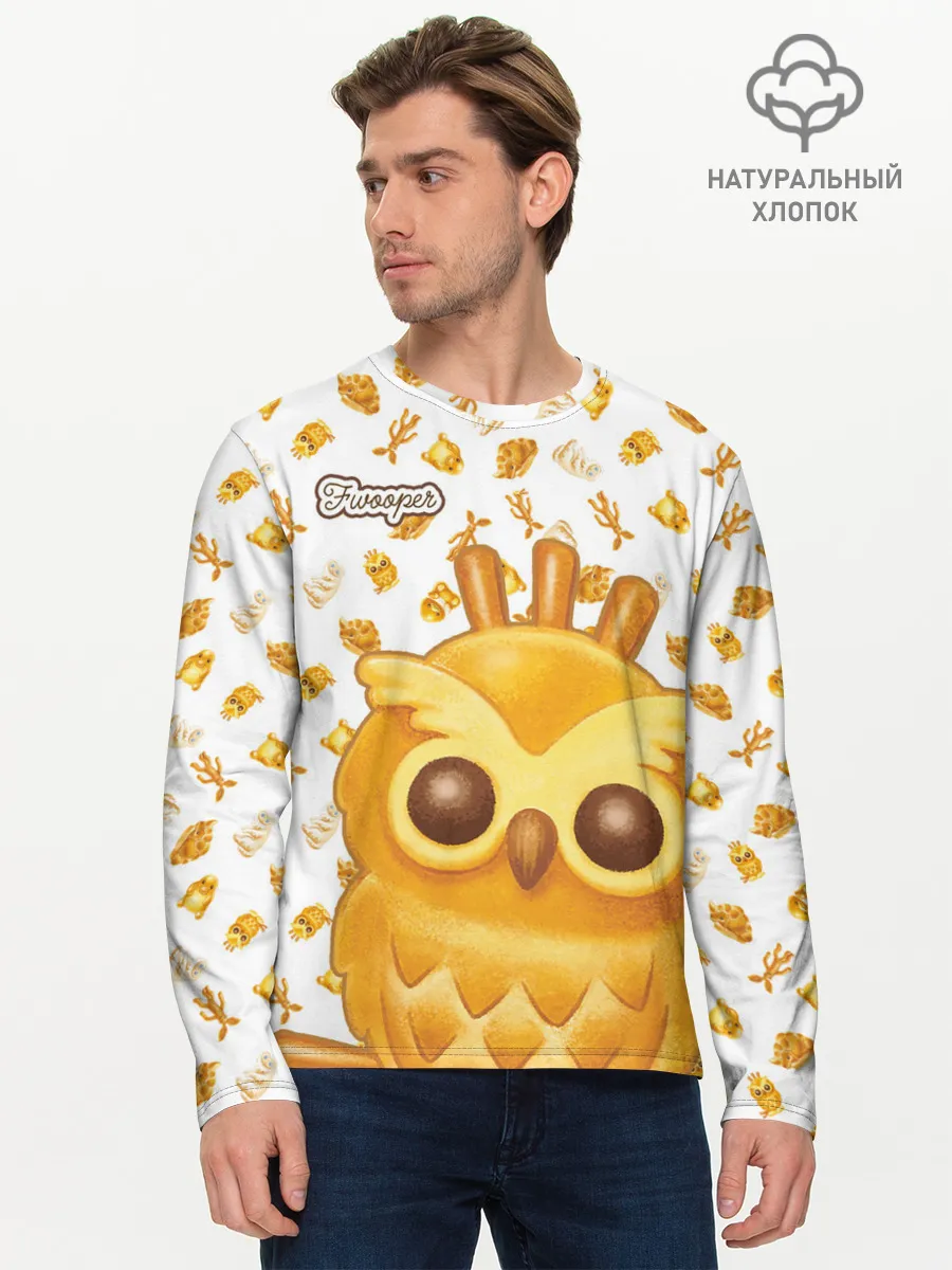 Мужской лонгслив базовый / Fwooper Cookie