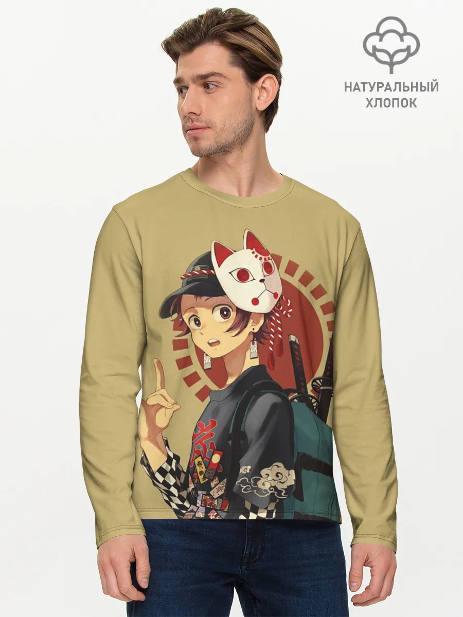 Мужской лонгслив базовый / Tanjiro Kamado
