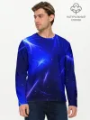 Мужской лонгслив базовый / Космический вихрь
