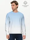 Мужской лонгслив базовый / Небесно-голубой градиент