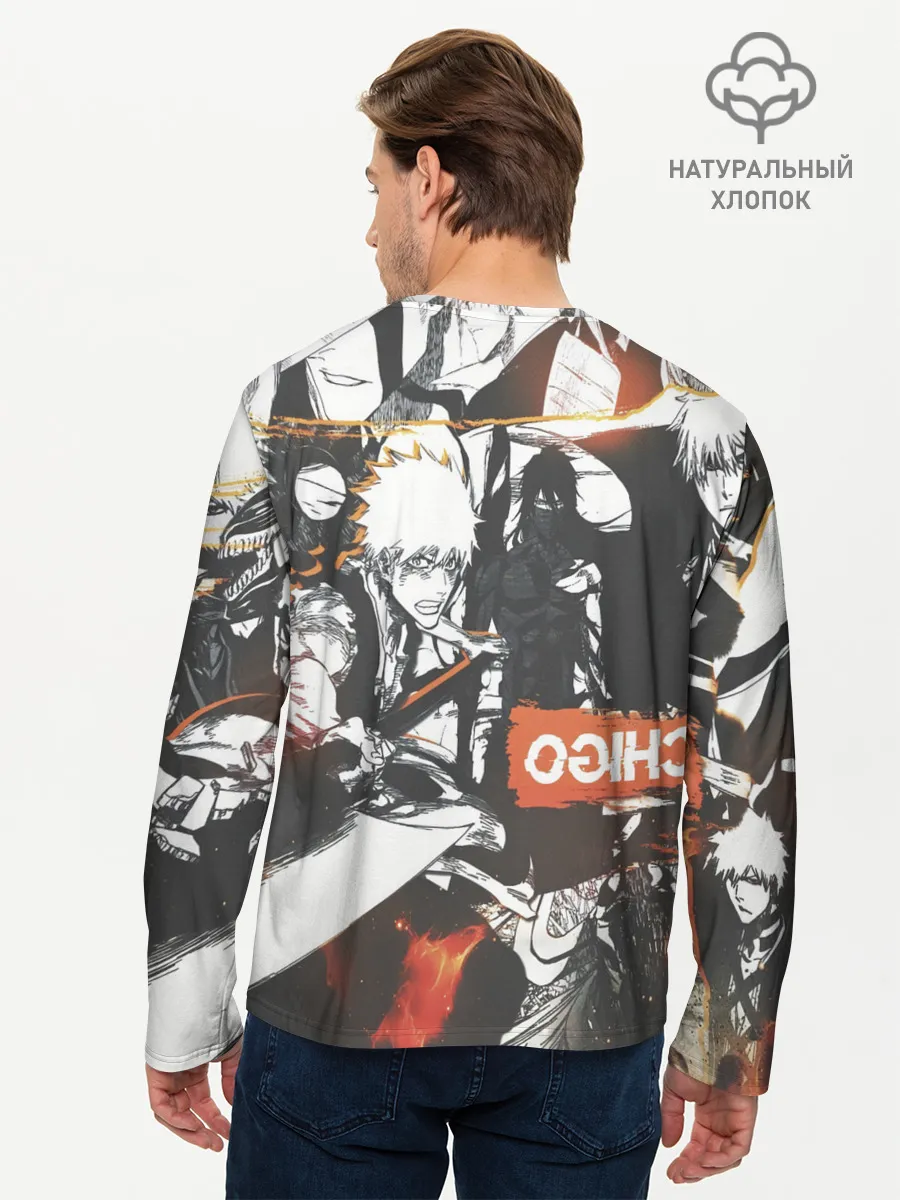 Мужской лонгслив базовый / Bleach Блич Ичиго Курасаки