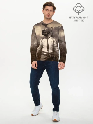 Мужской лонгслив базовый / PUBG
