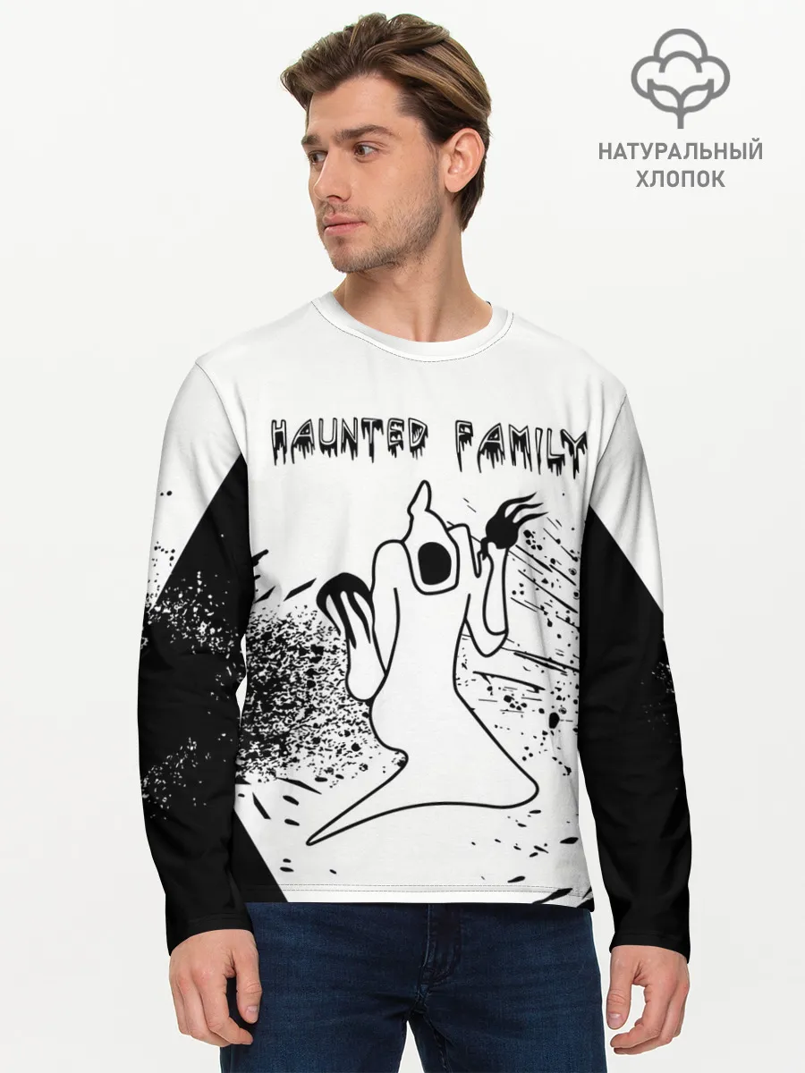Мужской лонгслив базовый / KIZARU: HAUNTED FAMILY.