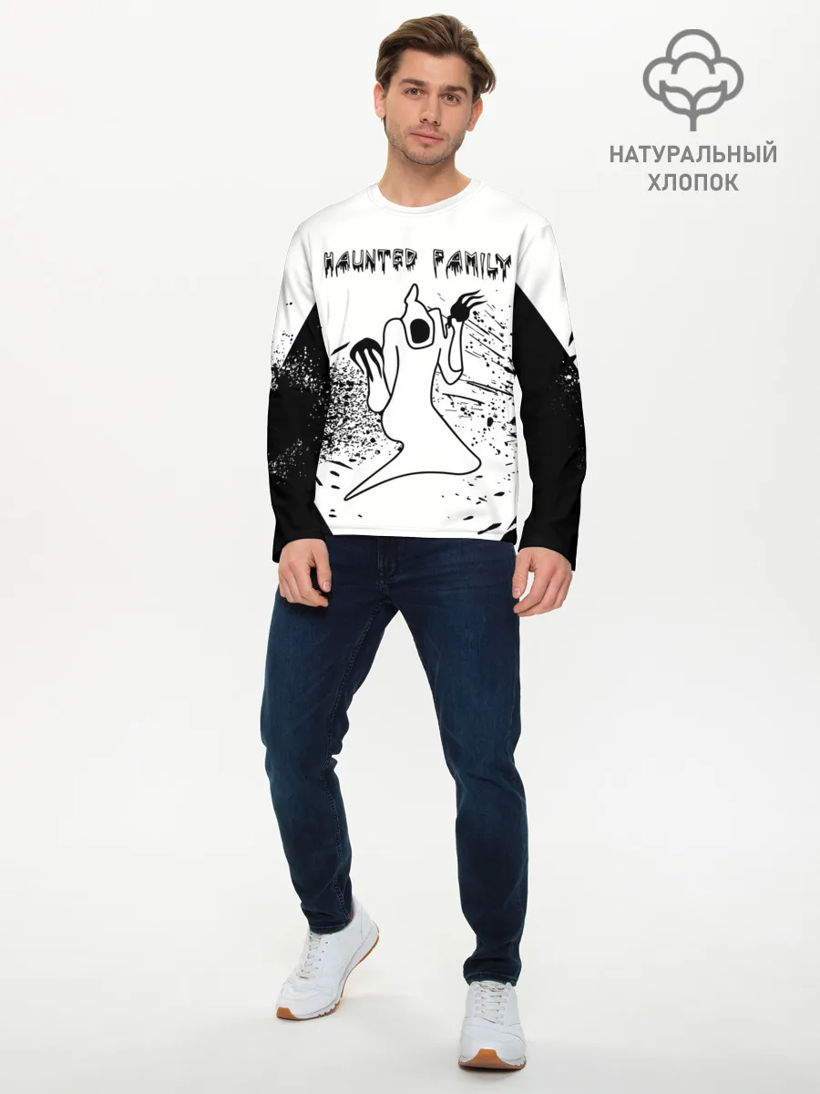 Мужской лонгслив базовый / KIZARU: HAUNTED FAMILY.
