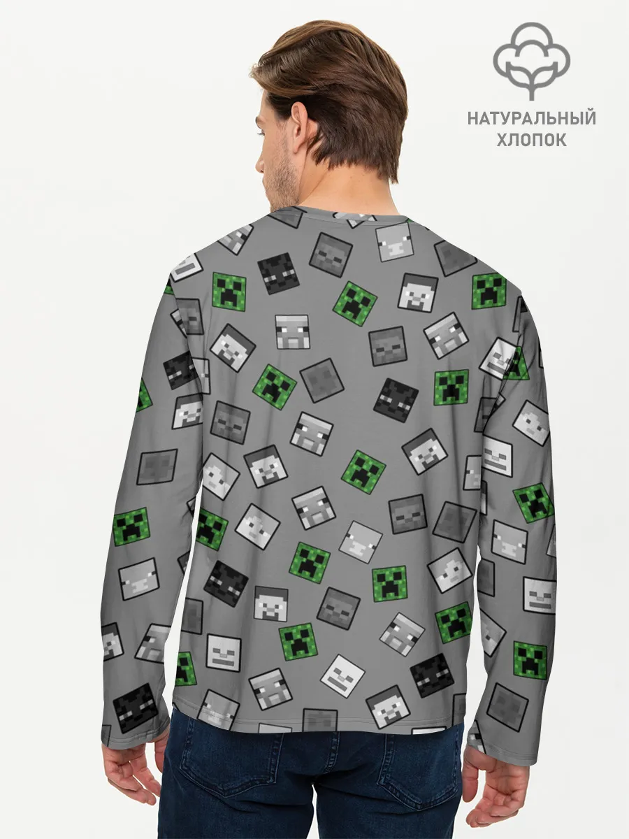 Мужской лонгслив базовый / Minecraft