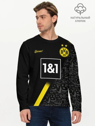 Мужской лонгслив базовый / BORUSSIA выездная сезон 20/21