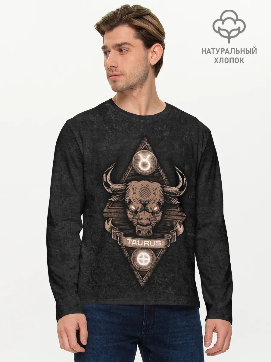 Мужской лонгслив базовый / ТЕЛЕЦ