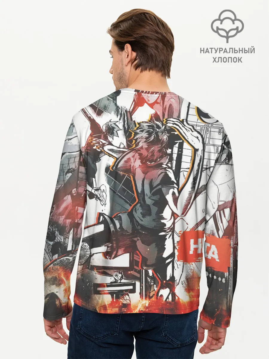 Мужской лонгслив базовый / Haikyu Haikyuu Haikuu