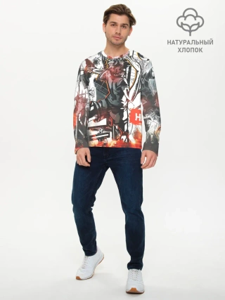 Мужской лонгслив базовый / Haikyu Haikyuu Haikuu