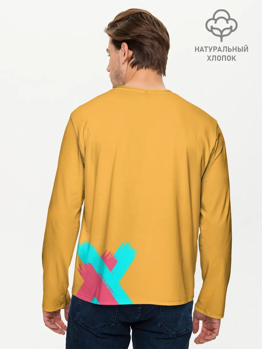 Мужской лонгслив базовый / Mo-Ri прыгает