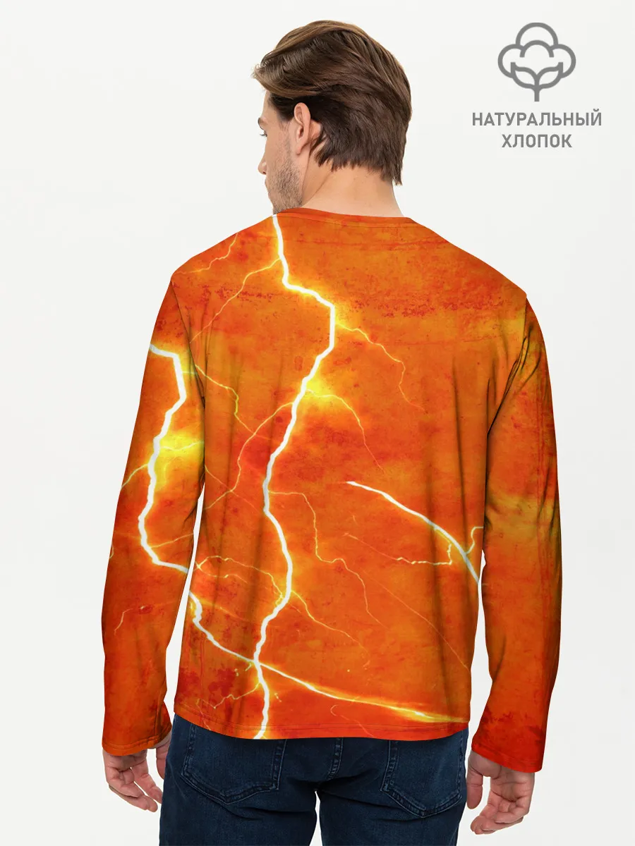 Мужской лонгслив базовый / Молния