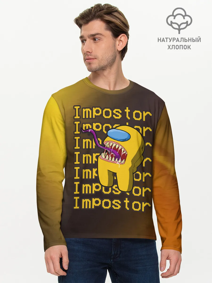 Мужской лонгслив базовый / AMONG US - IMPOSTOR