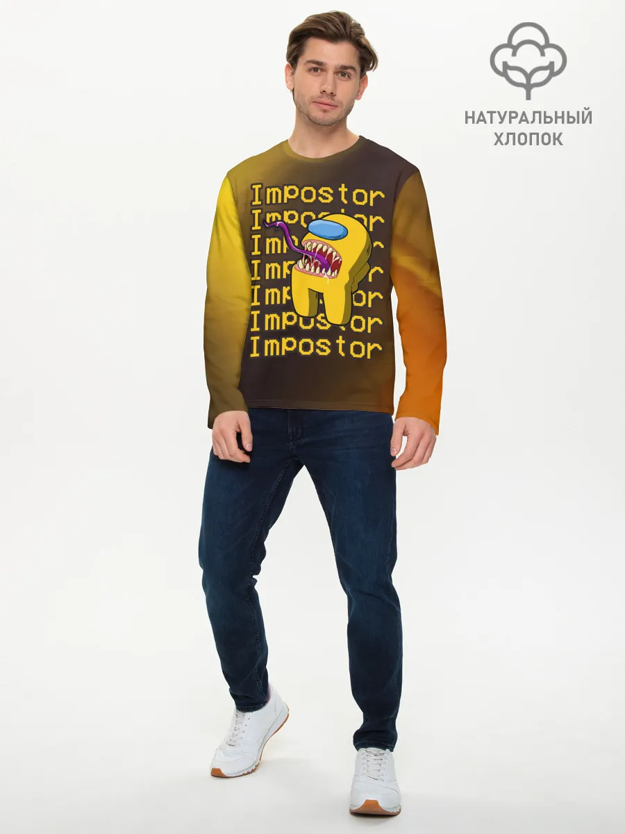 Мужской лонгслив базовый / AMONG US - IMPOSTOR