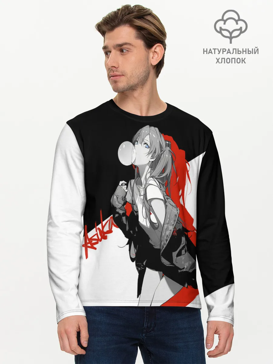 Мужской лонгслив базовый / Asuka Langley Evangelion