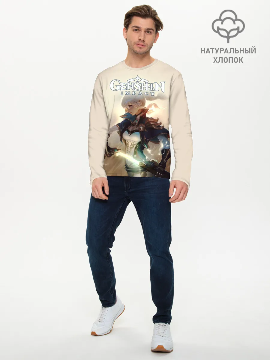 Мужской лонгслив базовый / Genshin Impact