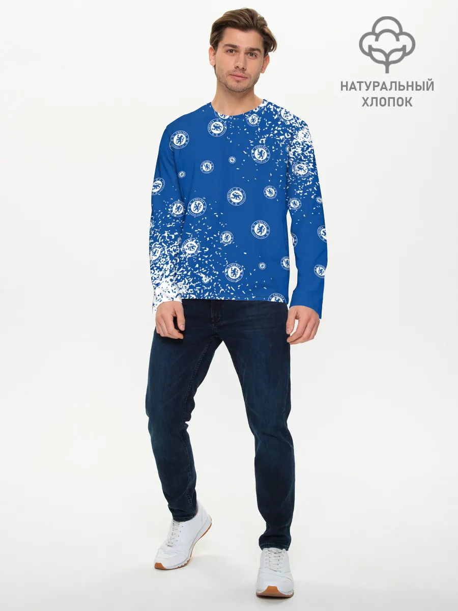 Мужской лонгслив базовый / CHELSEA F.C. / ЧЕЛСИ