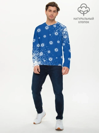 Мужской лонгслив базовый / CHELSEA F.C. / ЧЕЛСИ