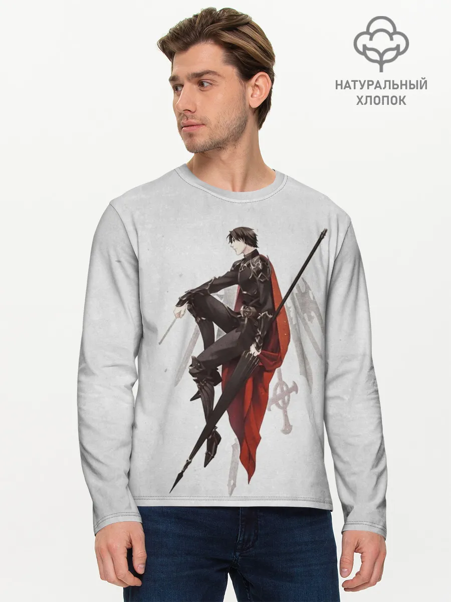 Мужской лонгслив базовый / Бог «Славы»