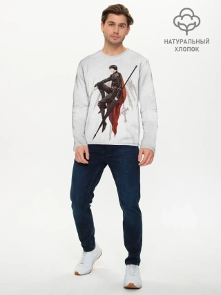 Мужской лонгслив базовый / Бог «Славы»