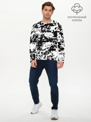 Мужской лонгслив базовый / Graffiti