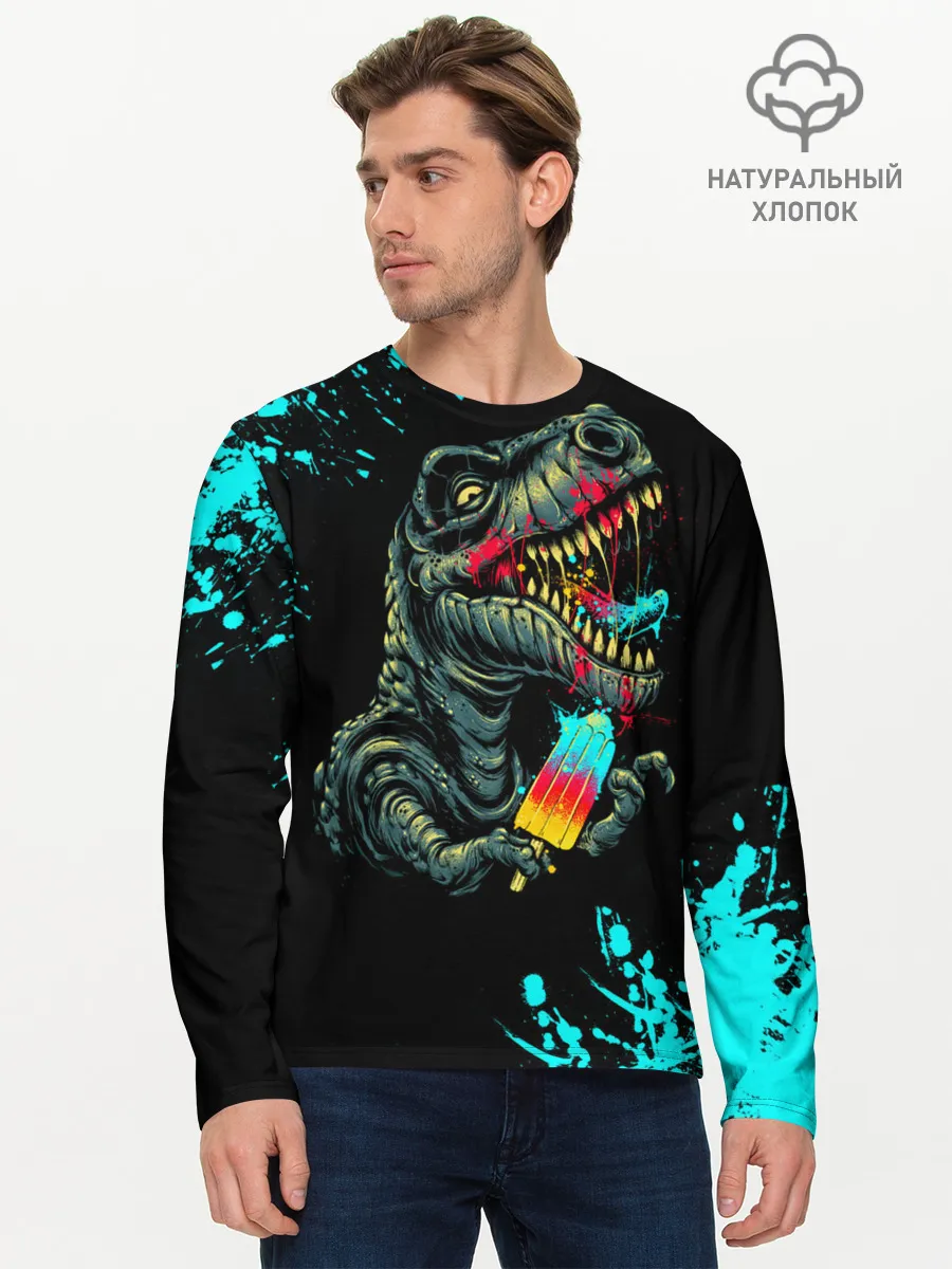 Мужской лонгслив базовый / Godzilla