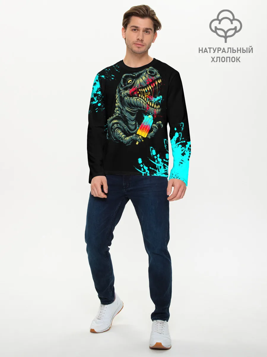 Мужской лонгслив базовый / Godzilla