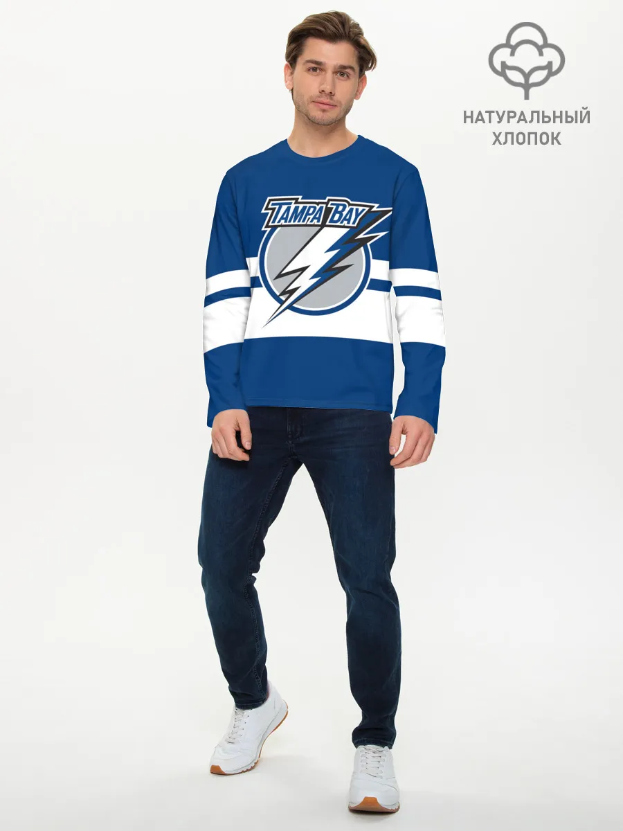 Мужской лонгслив базовый / TAMPA BAY LIGHTING