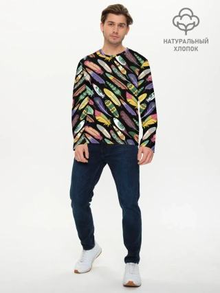 Мужской лонгслив базовый / Feathers 2022