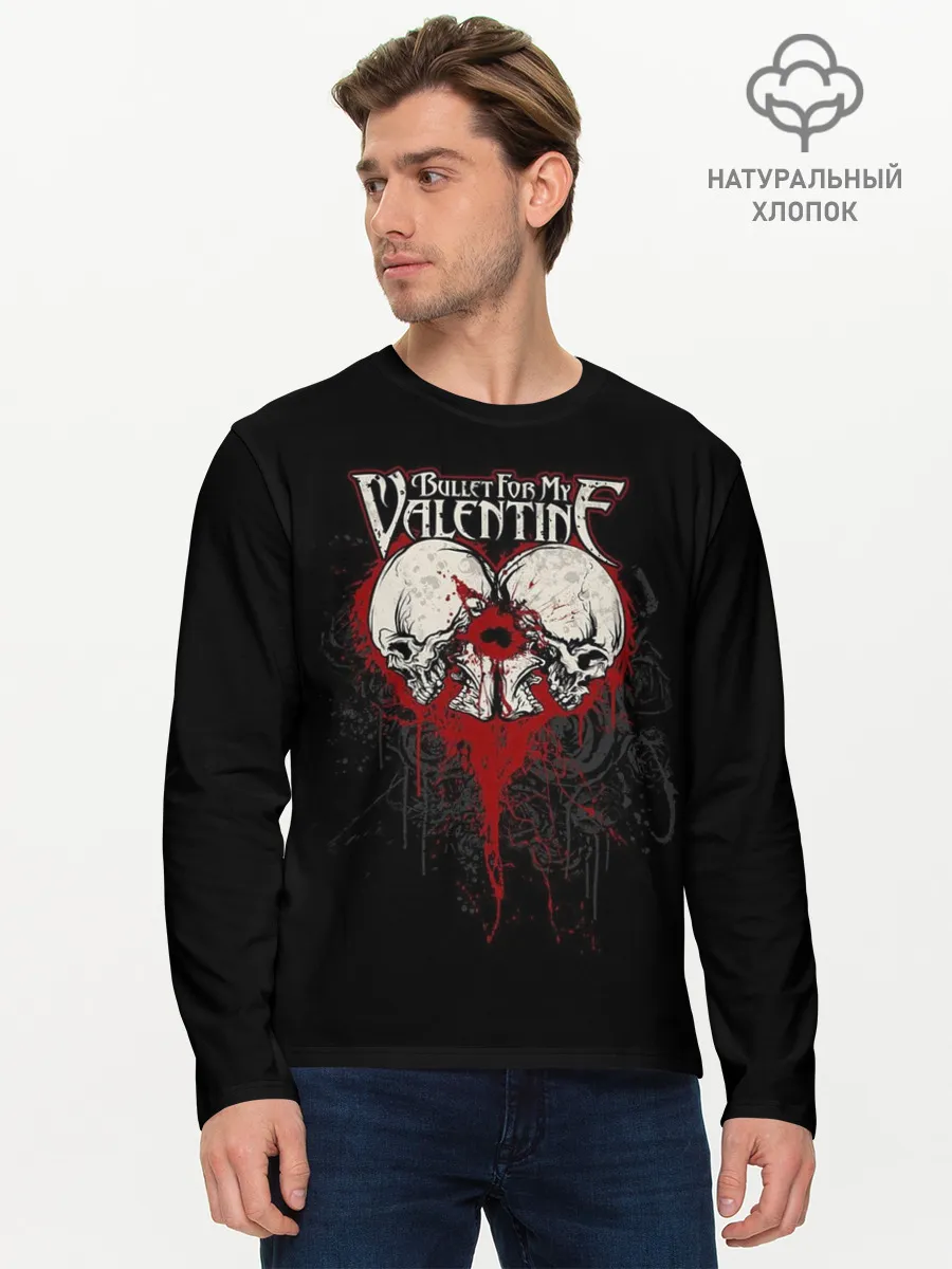 Мужской лонгслив базовый / Bullet for my valentine