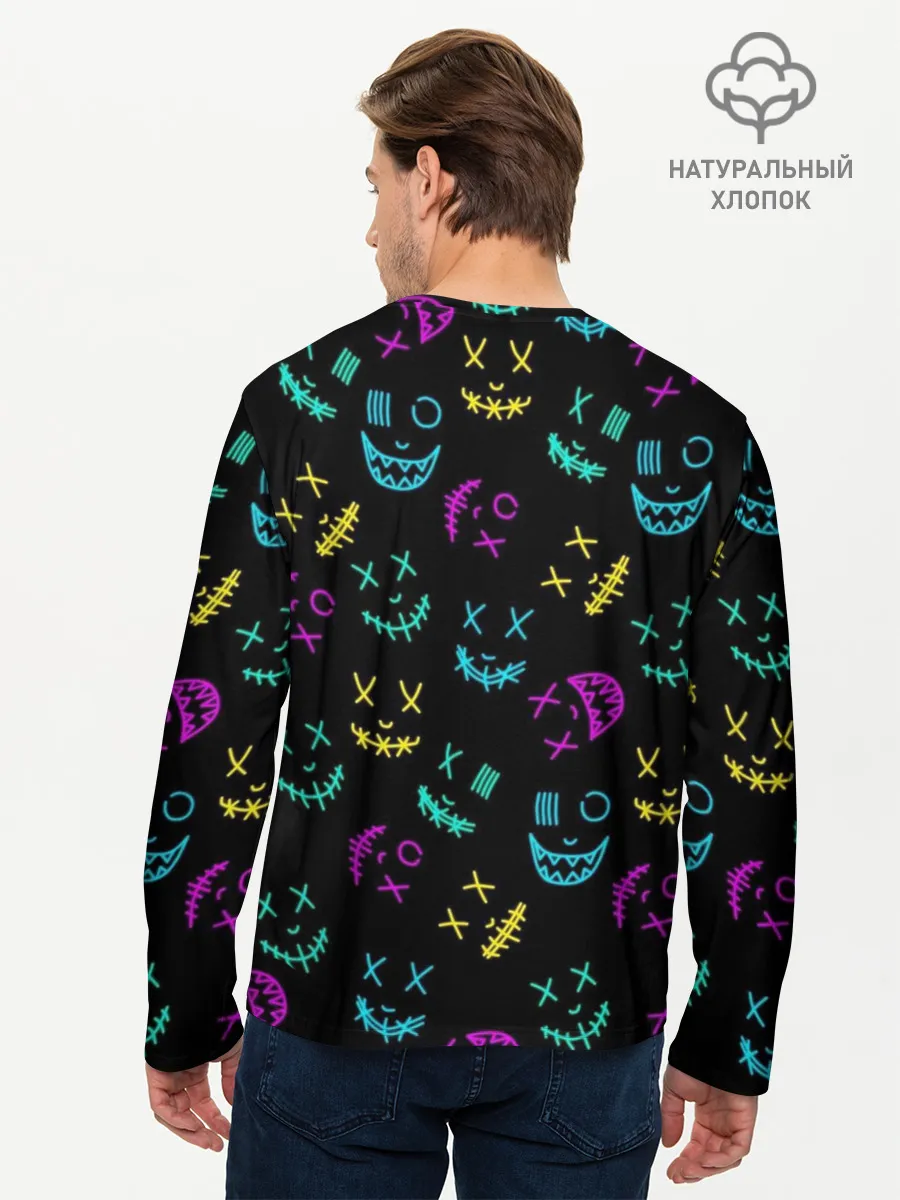 Мужской лонгслив базовый / Marshmello Маски