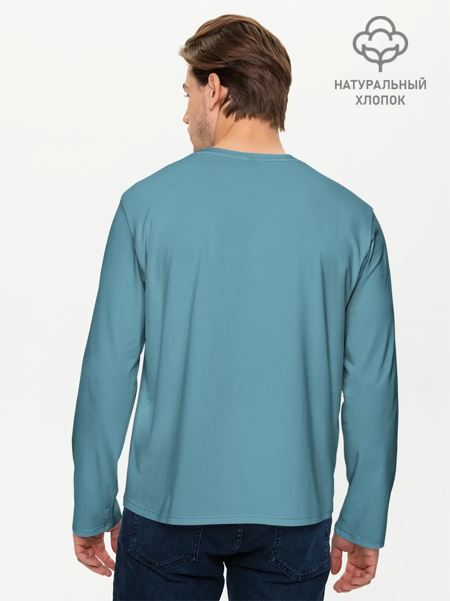 Мужской лонгслив базовый / лиса