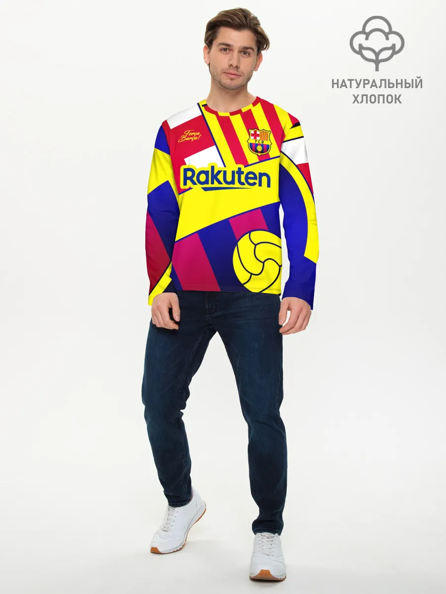 Мужской лонгслив базовый / BARCELONA