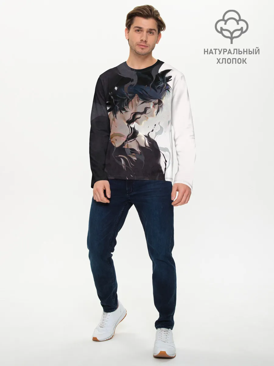 Мужской лонгслив базовый / Black Asta