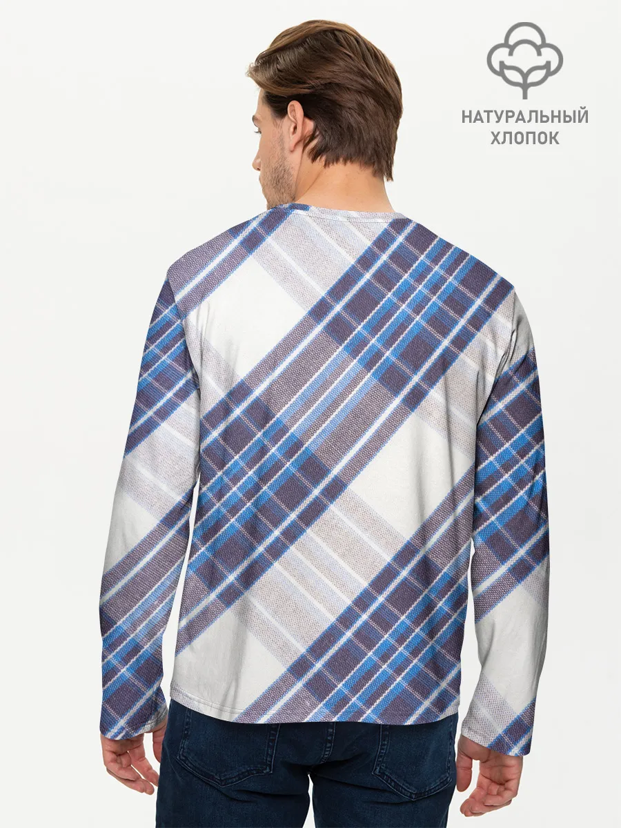 Мужской лонгслив базовый / Шотландка | Scottish | Tartan