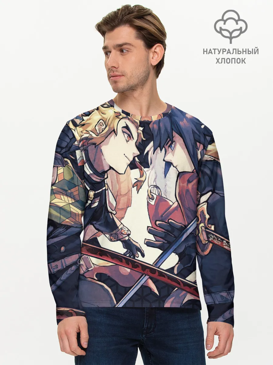 Мужской лонгслив базовый / Два Клинка