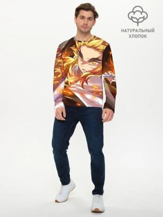 Мужской лонгслив базовый / Клинок Рассекающий Демонов